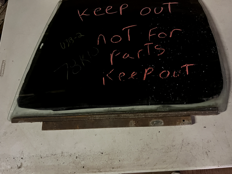 73-80 Chevy GMC K5 Blazer Suburban LH DOOR GLASS WINDOW CLEAR SQUARE BODY U3B-2