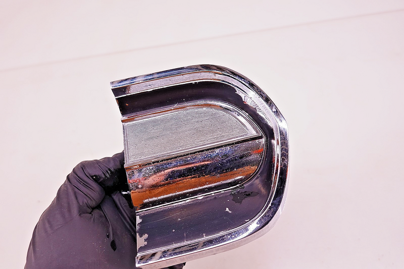 OEM 1965 Mercury Comet Caliente Cyclone Black/Chrome DASH RH TRIM BEZEL MOLDING