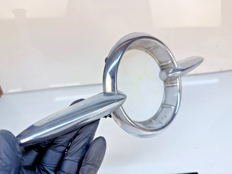 OEM 1955 Oldsmobile Fiesta 88 98 GM Chrome Hood Emblem Ornament 566353 B64-15
