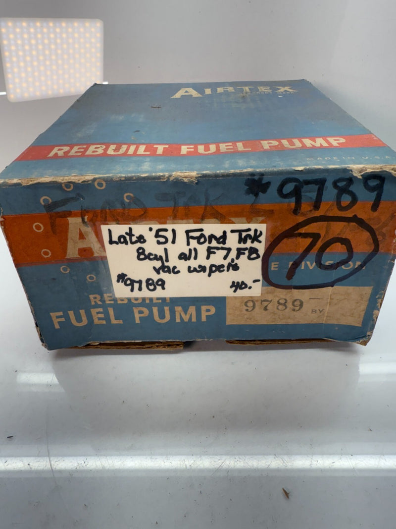 NORS AC 1951 Ford Truck V8 Flathead - Fuel Pump with Glass Bowl 9789 F-70