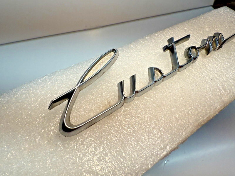 Vintage OEM 1960’s AMC Rambler CUSTOM Chrome Emblem 3458082 B32-49