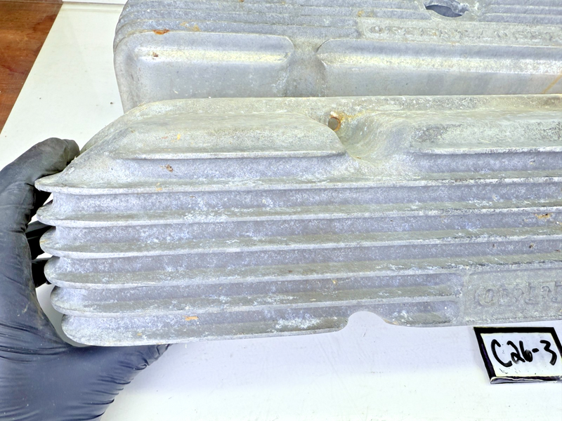 VINTAGE 1960s MOPAR BB 413 426 OFFENHAUSER MAX WEDGE VALVE COVERS 4 BOLT 5187