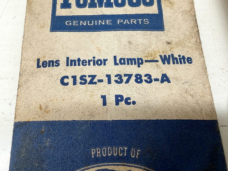 (1) NOS 1961 1962 Ford Thunderbird Interior Lamp Lens C1SZ-13783-A C67-133