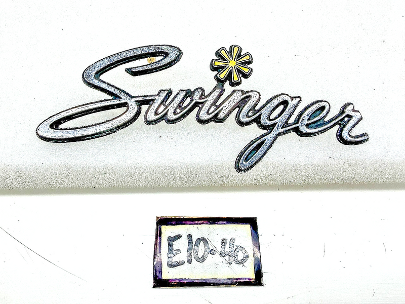 OEM 1970 - 1975 DODGE DART SWINGER TRUNK EMBLEM MOPAR 3446102 E10-40