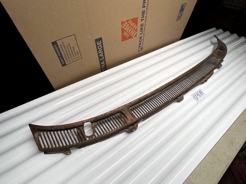 OEM 1960 Chevy Impala Windshield Wiper Cowl Vent Grill Panel Belair U5B-9