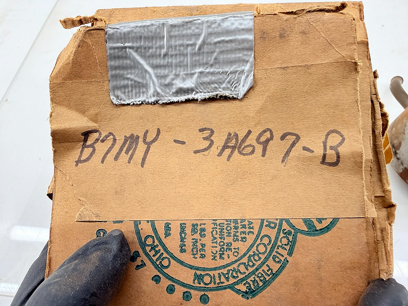 NOS OEM 1956 1957 Lincoln Mercury Ford Reservoir Tank B7MY-3A697-A C50-17