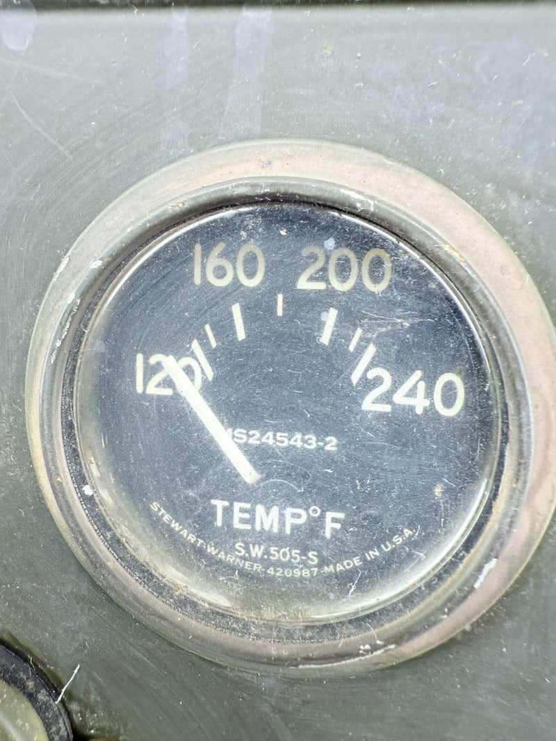 Original Jeep Willys Kaiser M38 Instrument Panel Gauge Speedometer Cluster C37-9