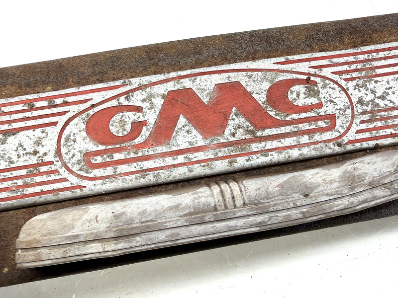 RARE OEM Vintage GMC Lid Door Cover Panel Emblem C67-27