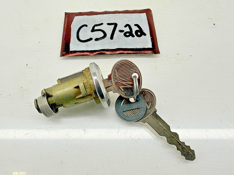 NOS 1964 - 1977 FORD LINCOLN MERCURY Trunk Lock Cylinder & Keys C57-22