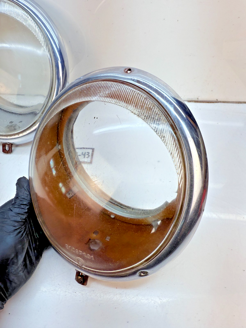 OEM 1946 - 1966 Volkswagen Type1 Bug Headlight Assembly Set PAIR B83-43