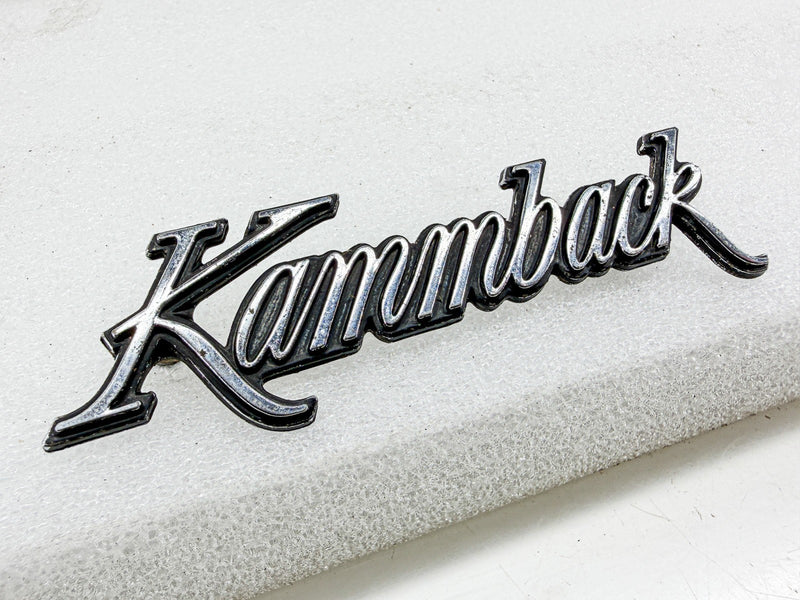 OEM 1971 - 1974 CHEVY VEGA KAMMBACK WAGON SCRIPT EMBLEM 9885757 E10-59