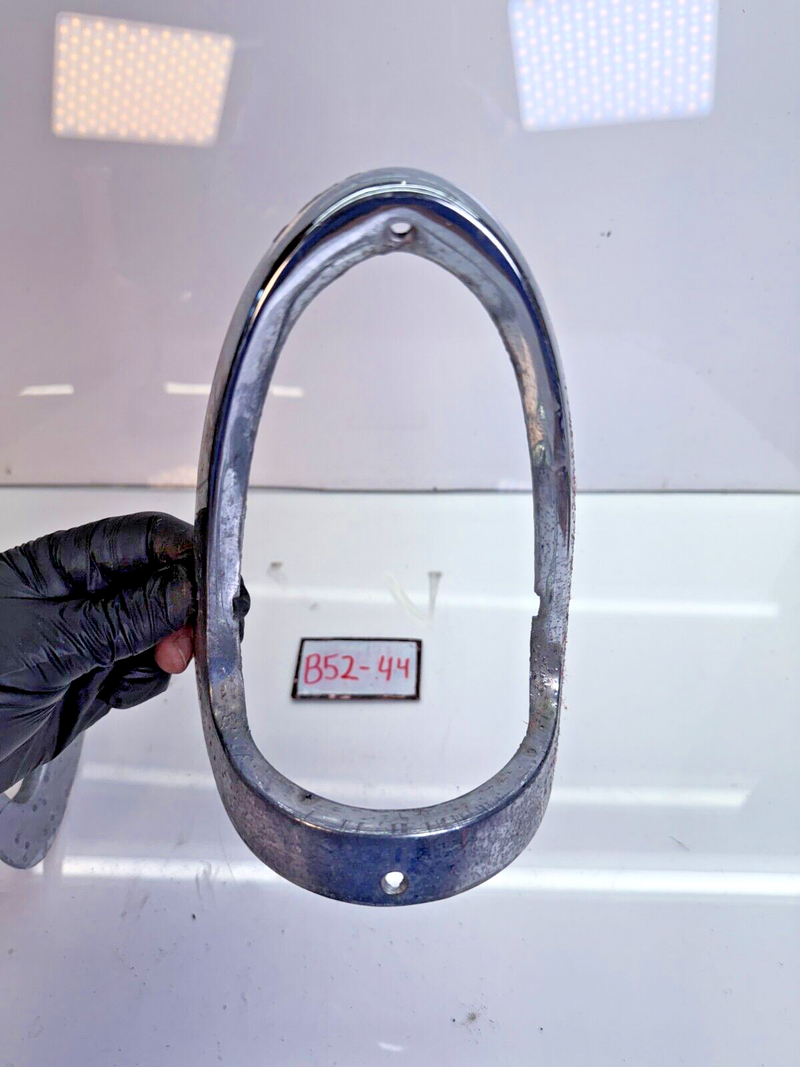 Vintage OEM 1955 Chevy Bel Air Tail Light Bezel Trim Pair 5945612 55 B52-44