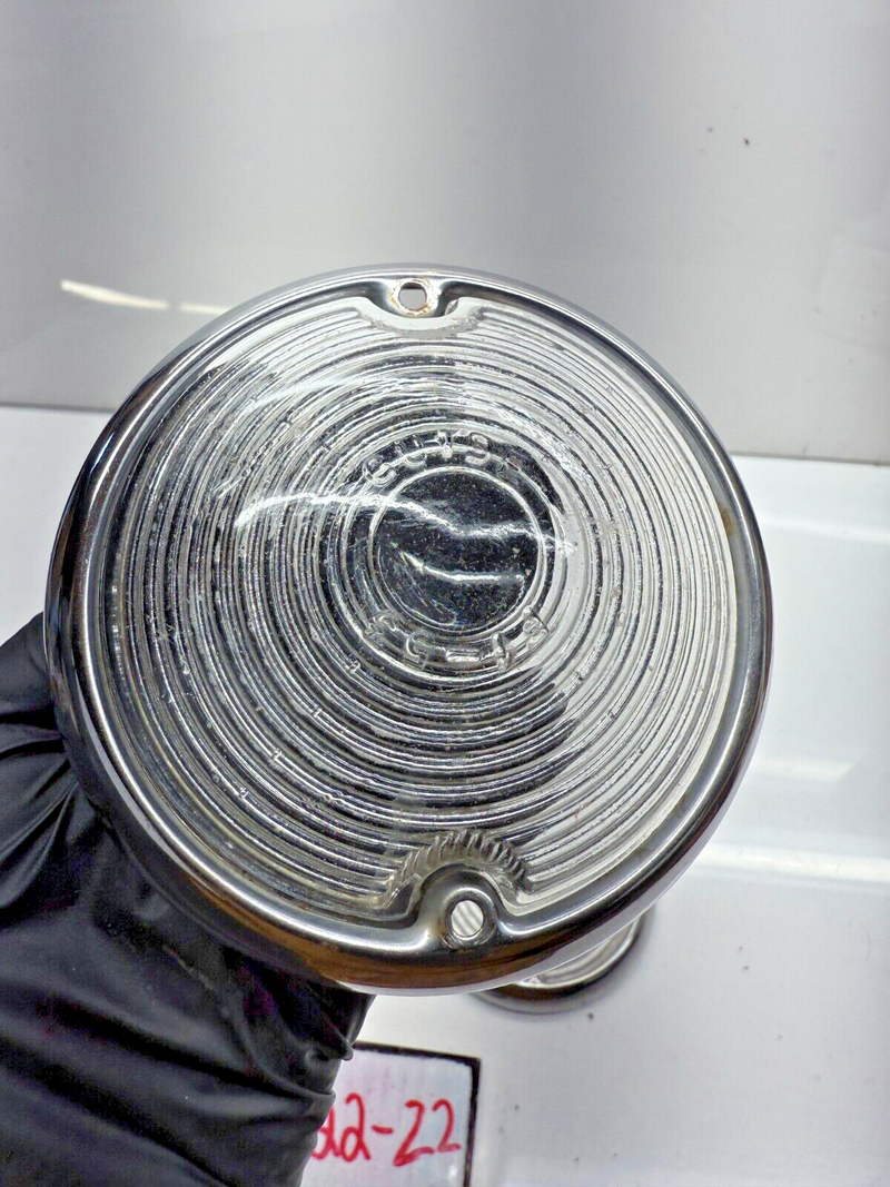 VINTAGE OEM 1953 CHEVY PAIR BACKUP LIGHT LENS BEZELS GUIDE F1-53 53 C22-22