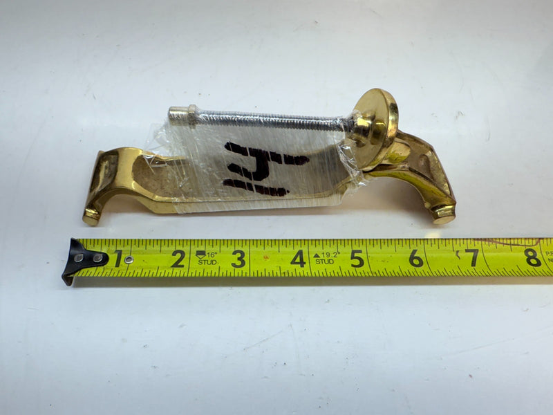 VINTAGE ANTIQUE BRASS Failte Gaelic "WELCOME" KNOCKER 6.5" B68-14