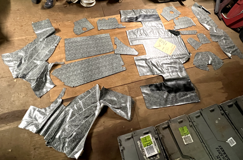 Aftermarket 1961-1963 FORD Thunderbird Convertible Trunk Mat & Boards U1B-4