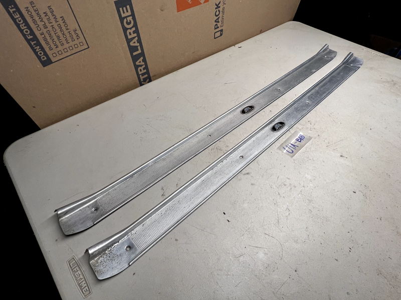 VINTAGE "Body by Fisher" 1968-1972 Chevelle Malibu Door Sill Plate Set B18