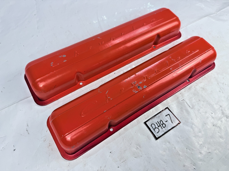 OEM 1959 -1968 Chevy Corvette Impala Nova 283 327 Valve Covers Script 1960 B48-7