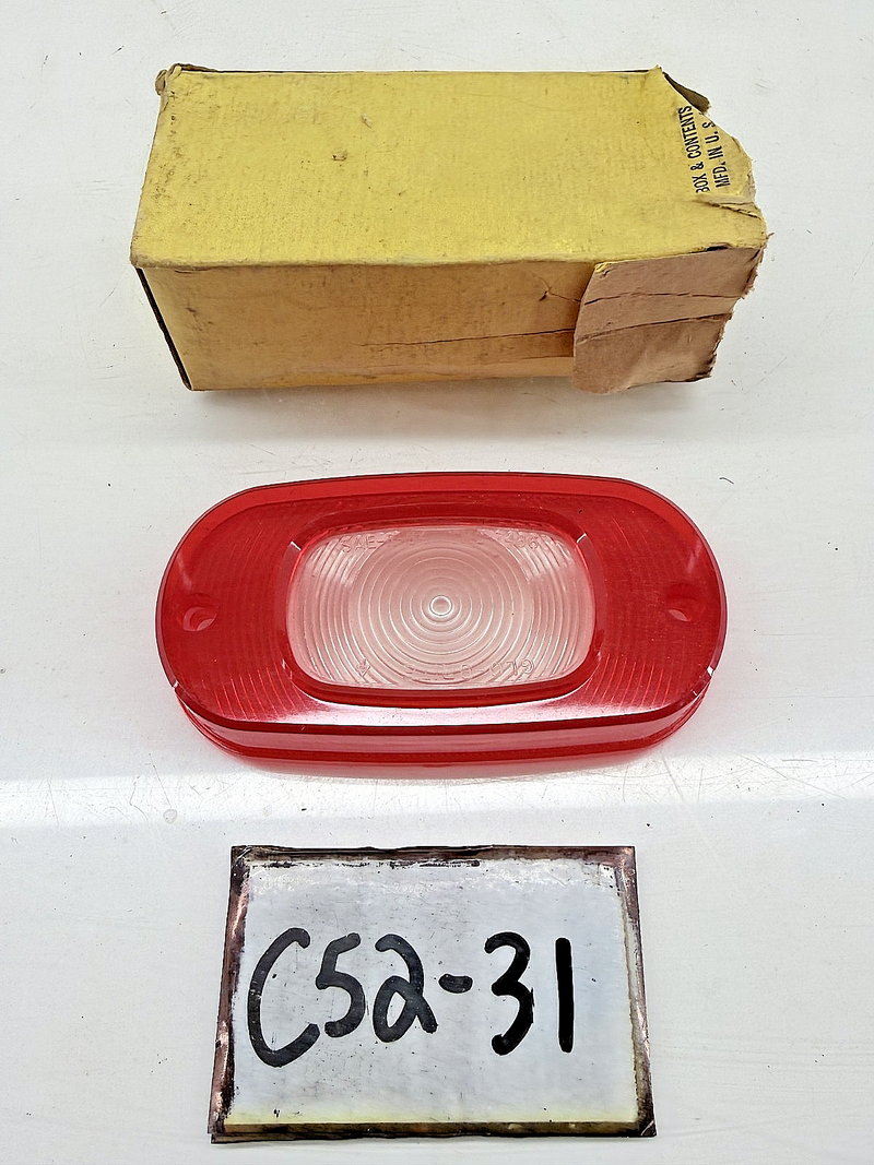 NOS 1964 Ford Mercury Backup Lamp Light Lens C4MY-15514 Glo-Brite TMC7486 C52-31