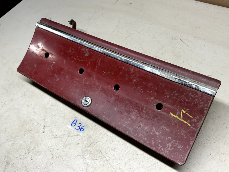 1965 1966 Chevy Impala Glove Box Door Hinge Emblem Belair glovebox 65 66 B36-4