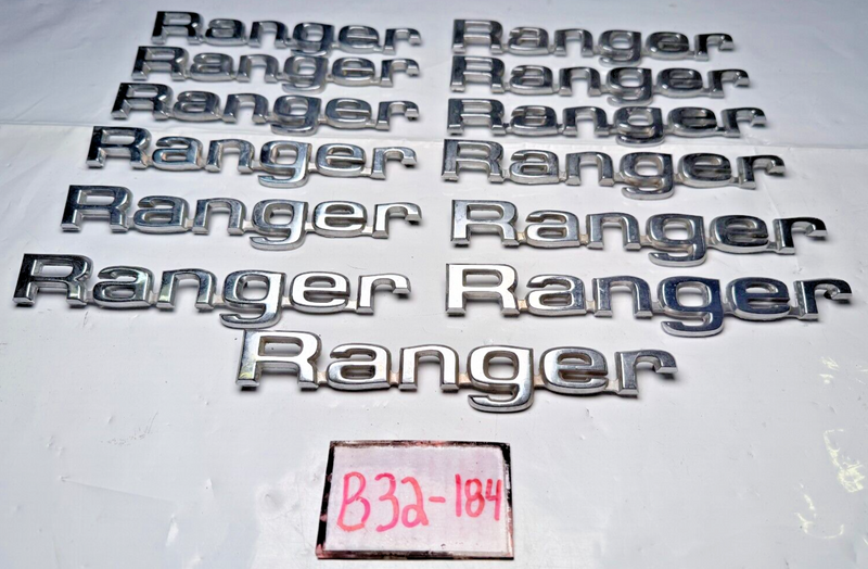 (1) OEM 1980 - 1983 Ford Ranger Metal Emblem E0TB-16B114 80 81 82 83 B32-184