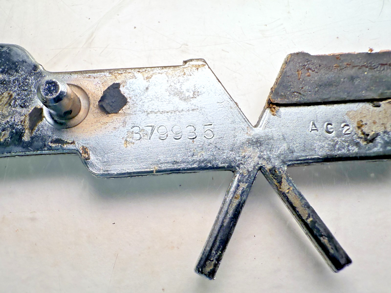 OEM 1977 1978 C3 Corvette PAIR Gas Door Cross Flag Emblem GM 379935 E7-46