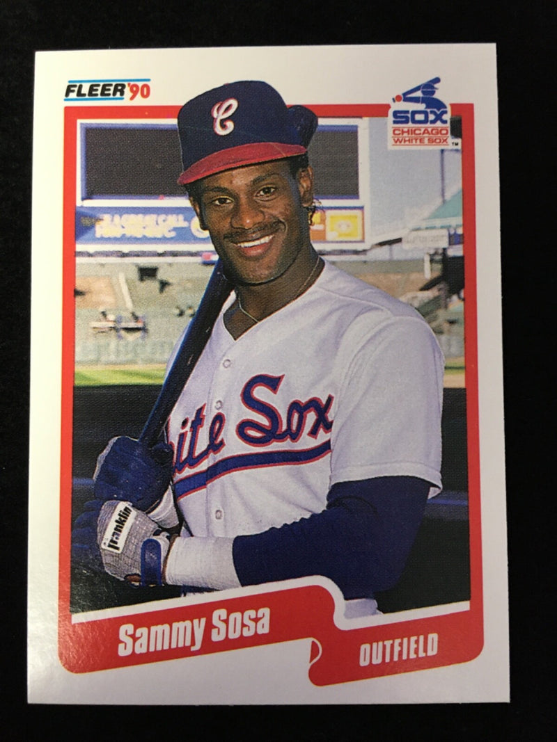 FRESHLY OPENED Sammy Sosa Fleer 1990 #548 Rookie Card ***DOB ERROR***🔥MINT🔥