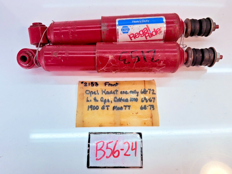 NOS VINTAGE PAIR FRONT Shocks 1963 - 1973 OPEL KADET 1900 GT B56-24