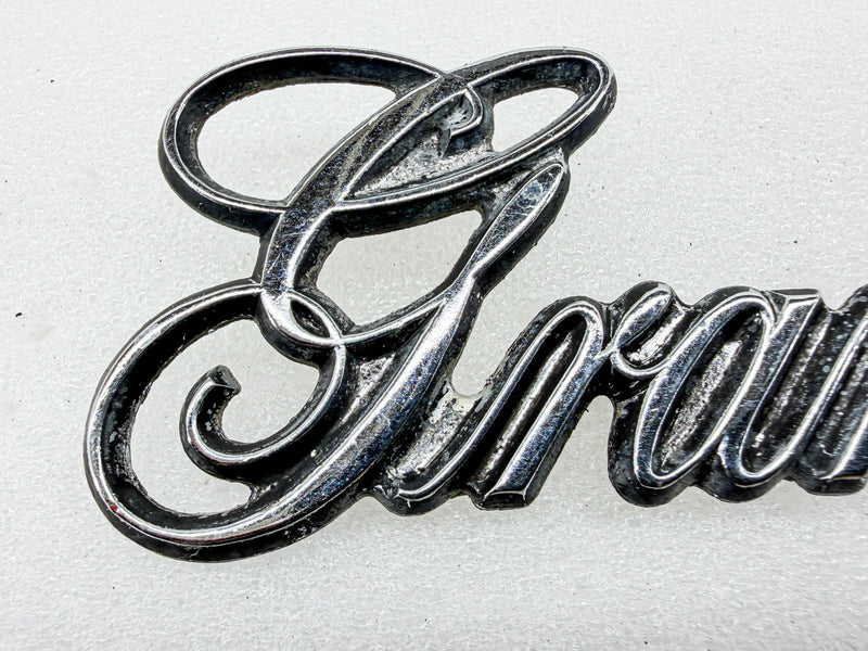 OEM 1975 1976 1977 PLYMOUTH GRAN FURY SCRIPT EMBLEM 3811505 E10-70