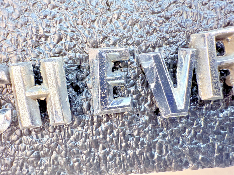 OEM 1960 1961 Chevy Impala Bel Air Chrome HOOD LETTERS "CHEVROLET" 60 61 E5-70