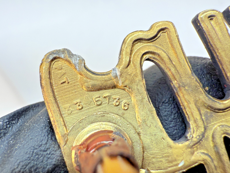 OEM Buick Sun Coupe PAIR of Gold Emblems 1972 Quarter Panel Sail Badge E5-41