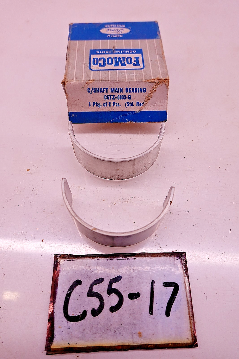 NOS 1965 1966 Ford Crankshaft Bearings Std C5TZ-6333-G C55-17