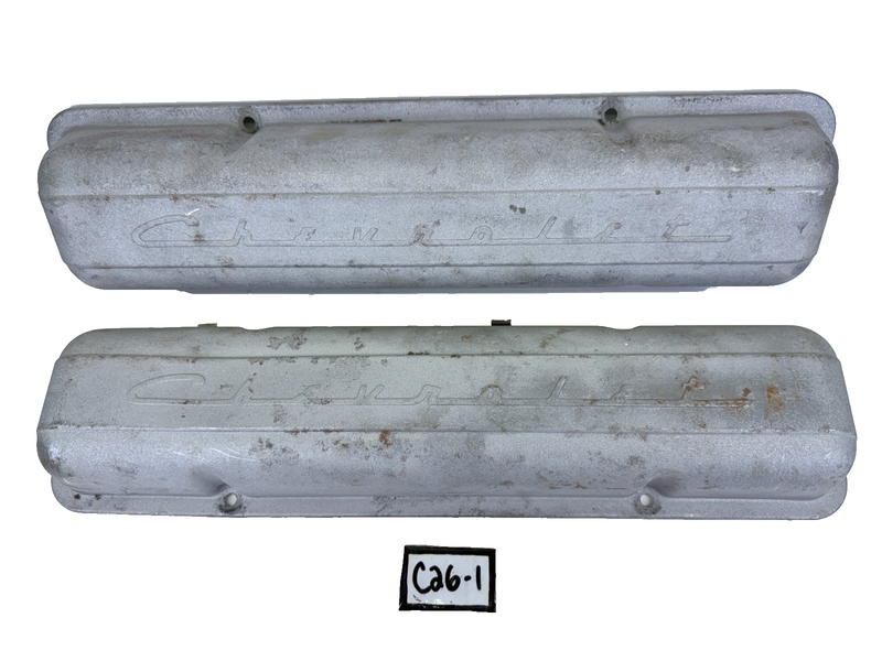 VINTAGE 1955 1956 1957 1958 1959 CHEVROLET SCRIPT VALVE COVERS CHEVY C26-1