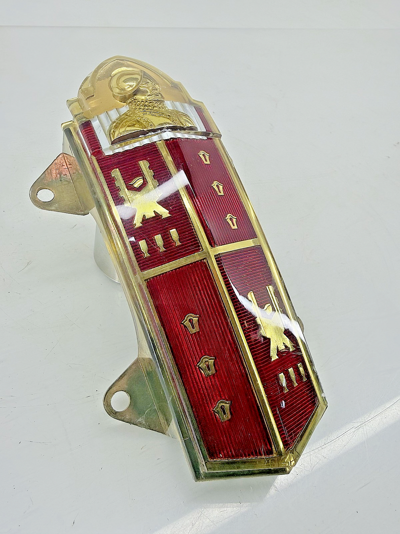 Rare NOS ORIGINAL 1950 De Soto Plastic Hood Emblem OEM Desoto C49-32