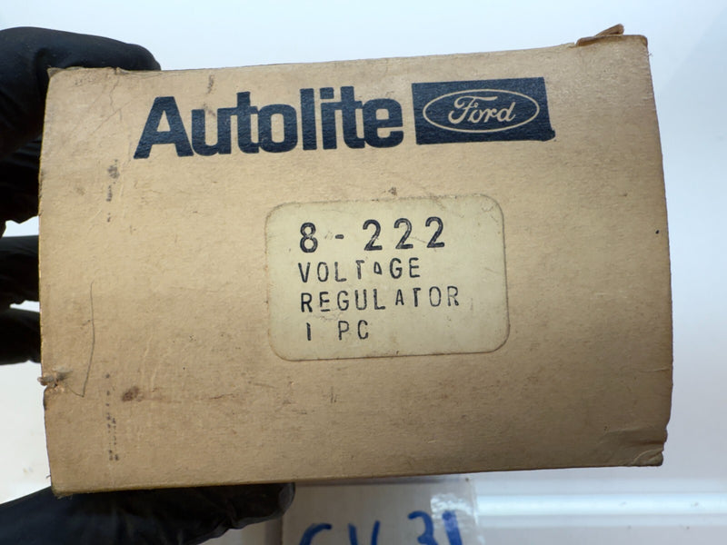 NOS Autolite 8-222 VOLTAGE REGULATOR 12 VOLT Motorcraft 1955 Chevy c16-31