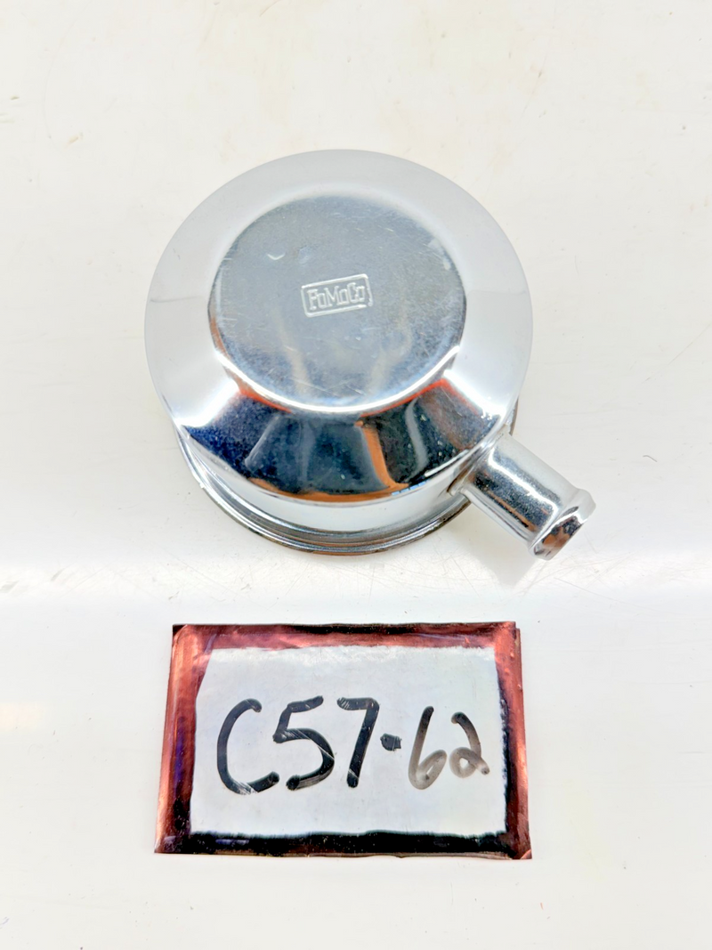 NOS 1965 - 1967 Ford Mustang Shelby CHROME OIL FILLER CAP C5ZZ-6766-D C57-62