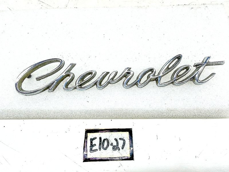 Vintage 1960s CHEVROLET SCRIPT EMBLEM 8.75" LONG E10-27