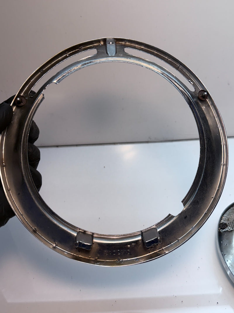 OEM 1980 - 1987 JAGUAR XJ6 HIGH LOW CHROME HEADLIGHT TRIM BEZEL RINGS SET B46