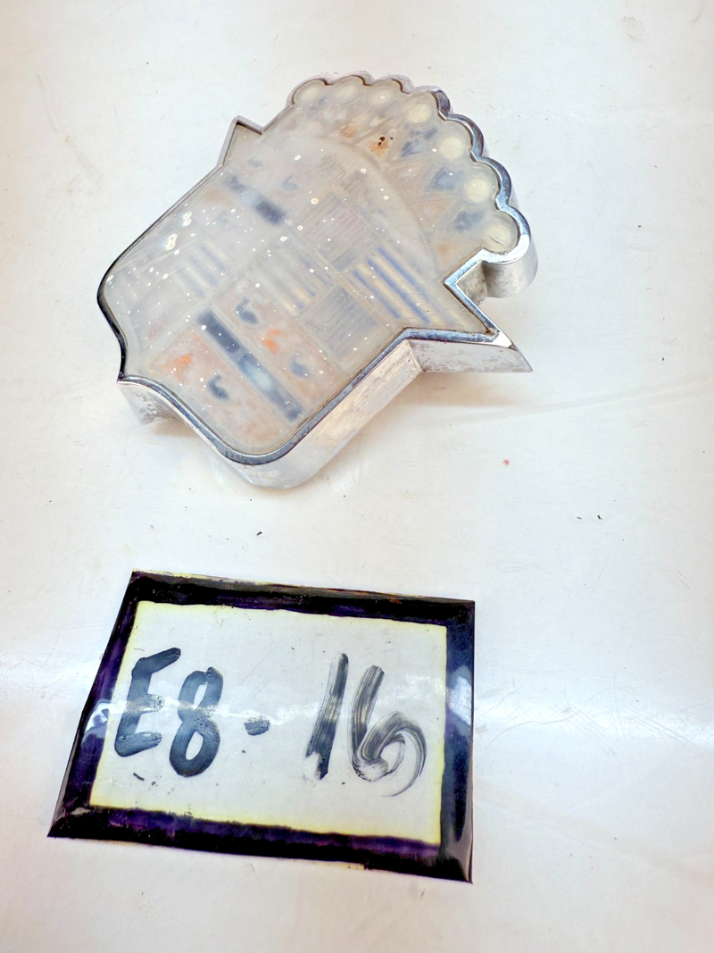 NICE OEM 1950 1951 Cadillac Chrome Trunk Crest Emblem Badge E8-16