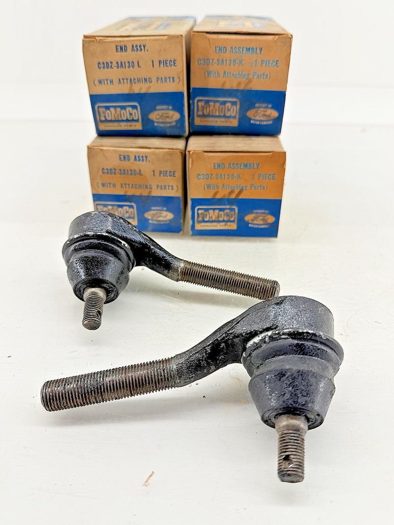 (4) NOS 1961 - 1966 FORD Falcon Comet Set Tie Rod Ends C3DZ 3A130L 3A130K C61-36