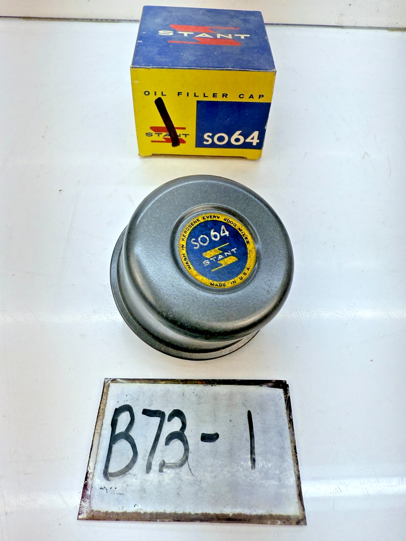 Stant SO64 Oil Filler Cap 1960 - 1968 Camaro Chevelle Nova Ford GM Pontiac B73-1