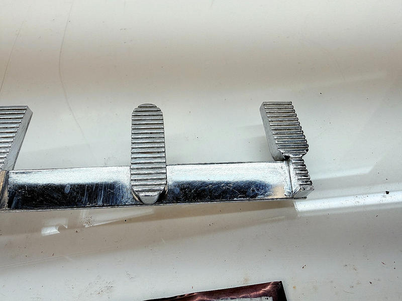 NOS 1957 1958 Plymouth Savoy Emblem Nameplate Badge Mopar 1686247 E8-37
