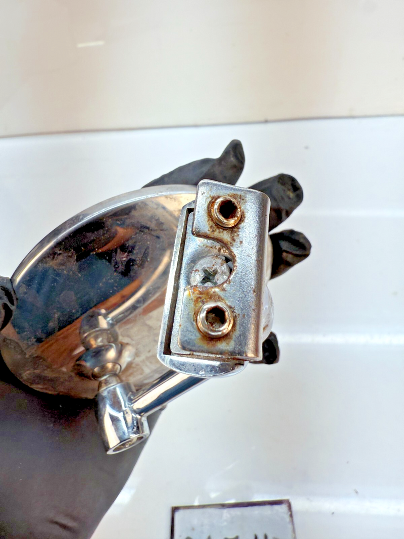 Vintage 1930's & 1940's Clamp On Chrome Side Mirror 1932 Ford B65-40