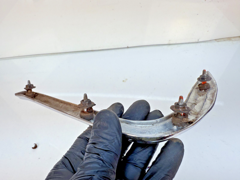 OEM 1966 Pontiac GTO LeMans RH Extension Moulding Rear Eyebrow 7591108 B62-35