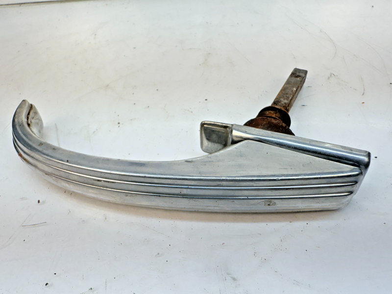 1941 FORD SUPER DELUXE OUTSIDE STAINLESS DOOR HANDLE 11A-702350 FLATHEAD B1-12