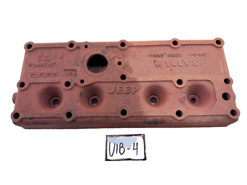 OEM Jeep Willys CJ2A CJ3A L-134 Cylinder Head MB? GPW? L134 800316 W4 WWII U1B-4