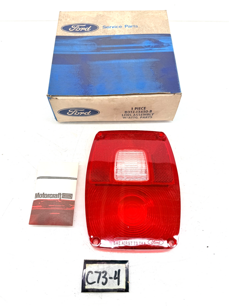 NOS 1973 - 1987 Ford F150 Tail LIGHT Lens F100 STEPSIDE FLARESIDE D3TZ13450B C73