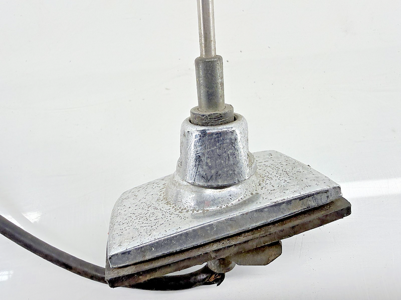 Original GM 1967 - 1978 C2 C3 Corvette Fixed Antenna Mast & Chrome Base B63-64