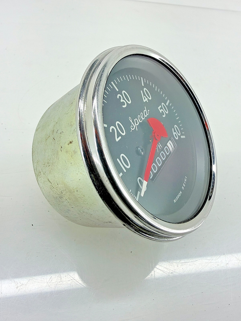 NOS Vintage Willys Jeep 50s Nippon Seiki Speedometer 60 M/H Speed Script C33-31