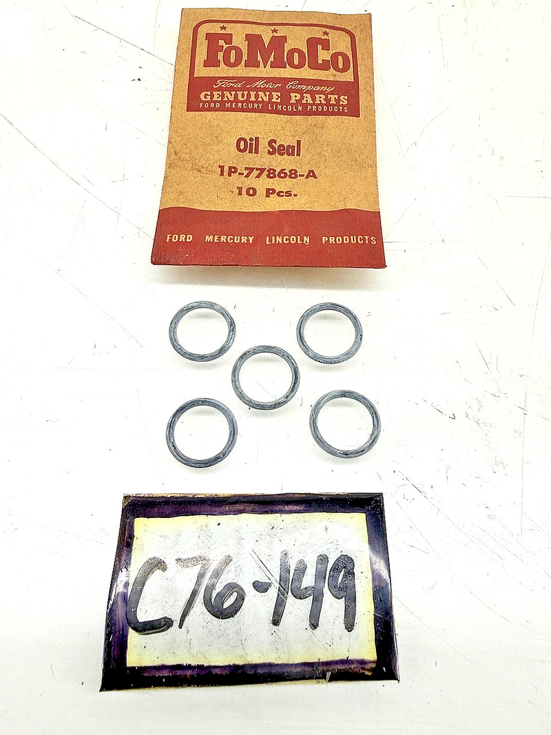 NOS 1951 - 1958 FORD MERCURY TRANS OIL SEAL LOT OF 5 1P-77868-A C76-149