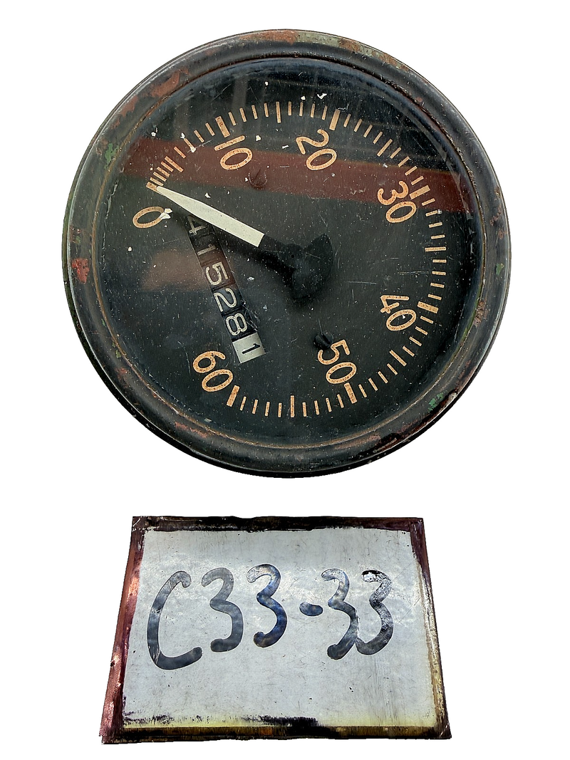 OEM 1946 - 64 Willys Jeep CJ2A CJ3A CJ3B GPW MB Speedo Speedometer 60MPH C33-33